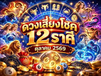 ดวงเสี่ยงโชค 12 ราศี ตุลาคม 2569